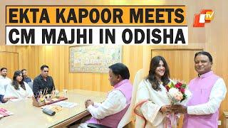 Watch: Ekta Kapoor Meets CM Mohan Majhi At Odisha Assembly In Bhubaneswar | The Sabarmati Report