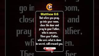 Matthew Chapter 6 Verse 6 #bible #bibleverse #biblestudy #message