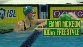 Mckeon v Sjostrom in Women's 100m Freestyle | ISL | FULL RACE | Las Vegas