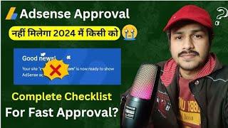 Adsense Approval in 2024 | How to get Fast Adsense Approval | Adsense approval kaise le