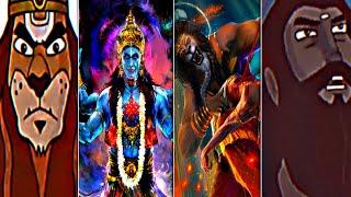 Lord Vishnu Narshinha avatar ️ shree Vishnu status ️ Sanatan Dharma status  New trending status 