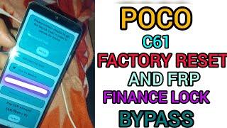POCO C61 #FINANCE  AND FRP BYPASS #contact #smartphone