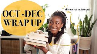 All the BOOKS I read in October - December  // Quarterly Reading Wrap Up