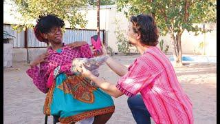 MEETING NAMIBIAN INLAWS (Auntie Cassije jessica) in Owamboland Namibia-village life - Lempies