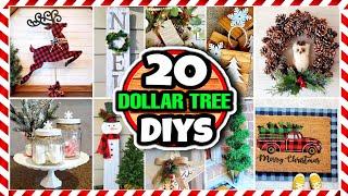 20 Dollar Tree DIY Christmas Decorations & Ideas 