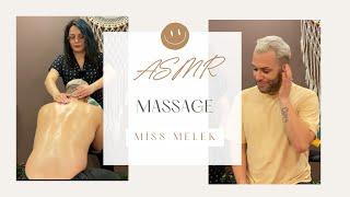 Miss Melek whisper- Chair massage relax with me - New studio