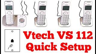 Vtech VS 112 Phone Setup