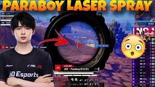 JDE Paraboy 1v3 TT With His Laser 3x Spray In Huya Cup 2024!! RW 7 Kills Chicken Dinner!!️