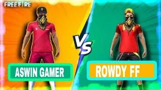 Aswin Gamer YT vs Rowdy FF (free fire highlights)