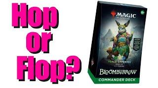 Review and upgrades for Peace Offering / Bloomburrow Commander Precon deck / Magic: The Gathering