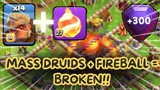 MASS DRUIDS + FIREBALL are WAY TOO GOOD | Best Th 16 Attack Strategy | Clash of Clans