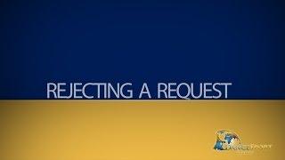 How to - Expert - Rejecting a Request (DanceSportExperts.com)