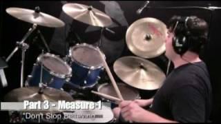 Drum Lesson - Don't Stop Believing - Journey - By Nate Brown