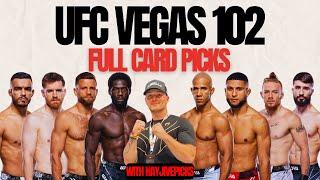 UFC Vegas 102 Cannonier vs. Rodrigues Full Card OFFICIAL PICKS