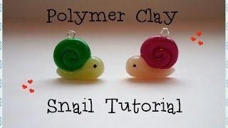 EASY Polymer Clay Snail Charm Kawaii Tutorial Beginners