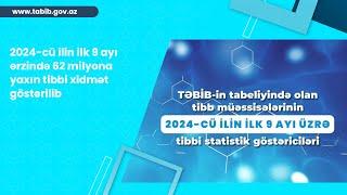 Tibb müəssisələrinin 2024-cü ilin ilk 9 ayı üzrə tibbi statistik göstəriciləri