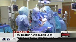 How to stop rapid blood loss