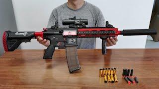 M416 Automatic Shell Ejecting Soft Bullet Toy Gun Unboxing 2022