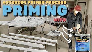 Priming the 1955 Mercury with Evercoat Feather Fill G2 Primer