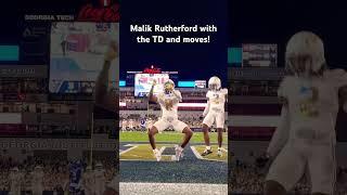 Malik Rutherford WR Georgia Tech with the touchdown celebration! #georgiatech