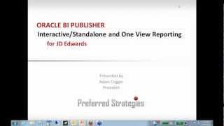 Oracle BI Publisher for JD Edwards - Part 1: Introduction