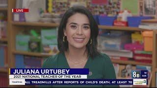 CCSD teacher Juliana Urtubey talks with Good Day Las Vegas about winning 'National Teacher of the Ye