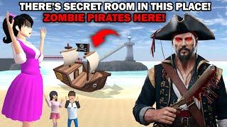 THERE'S NEW ZOMBIE PIRATES HORROR SECRET ROOM IN THIS PLACE || SAKURA SCHOOL SIMULATOR