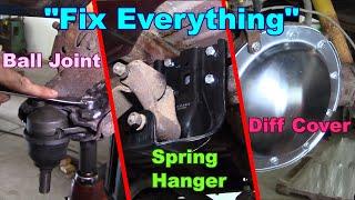 1991 GMC K1500 Project | Riveted Ball Joint, Rear Spring Hanger, Differential Cover - Part 2