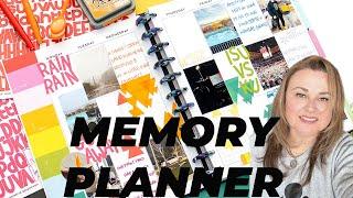 2024 Memory Planner | BiG Happy Planner | Ink Blending + Layered Stencils | Scrapbook + Journaling