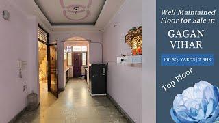 Well Maintained 2Bhk Floor for Sale in Gagan Vihar, East Delhi, Delhi