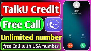 Talku free  call method | Talku unlimited credit | how to get usa phone number for call #gateio