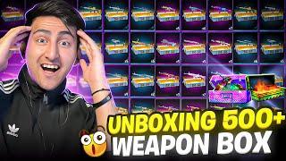 Unboxing 500 Weapons BoxCrazy Bad Luck[A_s Gaming] - Free Fire Max