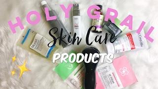 Holy Grail Skin Care Products for a CLEAR FACE || Abbyroaad