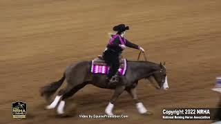 PRINCE INFERNO and Madison Steed (2022 NRHA Non Pro Futurity Finals)