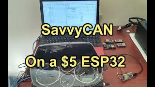 How to read the CAN BUS using SavvyCAN with an ESP32