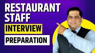 Interview preparation for restaurant manager | shift manager | assistant manager | trainer