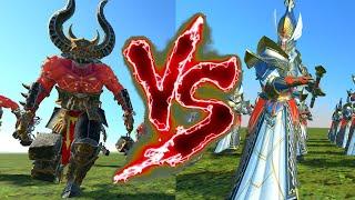 Wrathmongers VS Swordmasters of Hoeth (after hotfix).Total War Warhammer 3