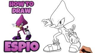 How To Draw ESPIO THE CHAMELEON | Sonic X #drawing #espiothechameleon #sonicx #sonic