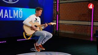 Linus Gustafsson framför en akustisk version av "I Took a Pill in Ibiza" - Idol Sverige (TV4)