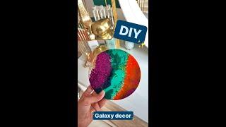  *MUST TRY*  DIY Galaxy Resin Art! Got shocking results on my first try  | Heli Ved #Shorts