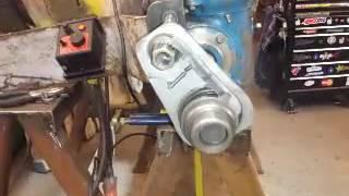 Home made line boring machine