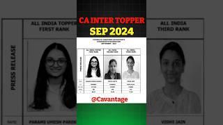 CA INTER TOPPER SEP 2024 || CA INTER RESULT || ICAI #caresults #shorts #youtubeshorts#viralshorts