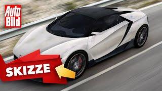 Honda S2000-Nachfolger (2024) | Kommt die Neuauflage des Roadsters mit Type R Motor? | Skizze