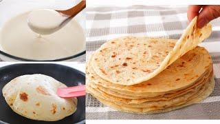 5 Minutes Ready! Quick and Easy flatbread made with Batter! No Kneading! No Oven