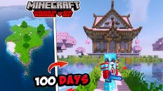 I Survive 100 Days on a SURVIVAL ISLAND in Minecraft 1.20 (Hindi)