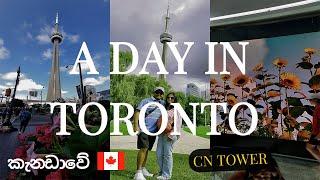 කැනඩාවේ CN Tower සහ අපේ  Toronto සවාරිය  | CN Tower Canada | Toronto city tour | Sinhala Vlog 6