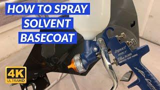 How To Spray Solvent Basecoat Episode 2 Car Spray Painting For Beginners DIY Series