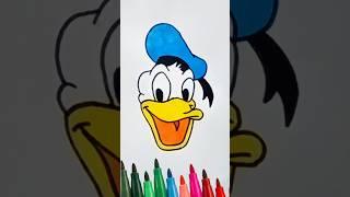 EASY DONALD DUCK DRAWING || cute drawing #cutedrawing #drawing #DRAW #shorts