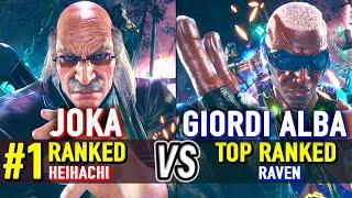 T8  JOKA (#1 Ranked Heihachi) vs GIORDI ALBA (Top Ranked Raven)  Tekken 8 High Level Gameplay