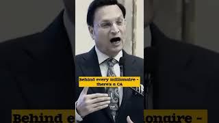 Behind every millionaire, there is a CA  | Rajat Sharma on CA ️